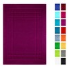 Lashuma Badezimmermatte Maschinenwaschbar 50x70 cm schnelltrocknend, Linz Violett - Orchidee