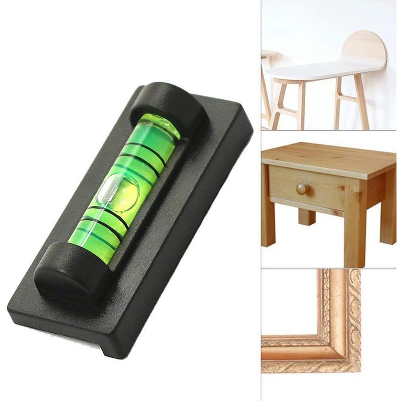 Black 1 x G6L2 Portable Magnetic Spirit Level Small Mini