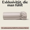 Amqua Fitted Sheet, 90 x 200 cm, Cotton Taupe, Fitted