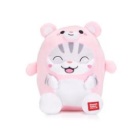 Kawaii Kuties 9.5” / 23cm Cat in Bear Animal Costume Soft Plush Toy