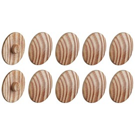 cyclingcolors Rastex Minifix 15 Screw Caps 18 mm Pine Wood Pack of 10