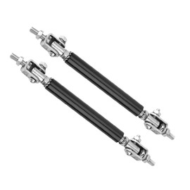 Bumper Protector Distributor, 2-Piece Front Rear Bumper of Rocker Spring Adjustable Distributor Rod Kits Suspension Strut Support Universal Strut Rods 2.95 Inch (Black)