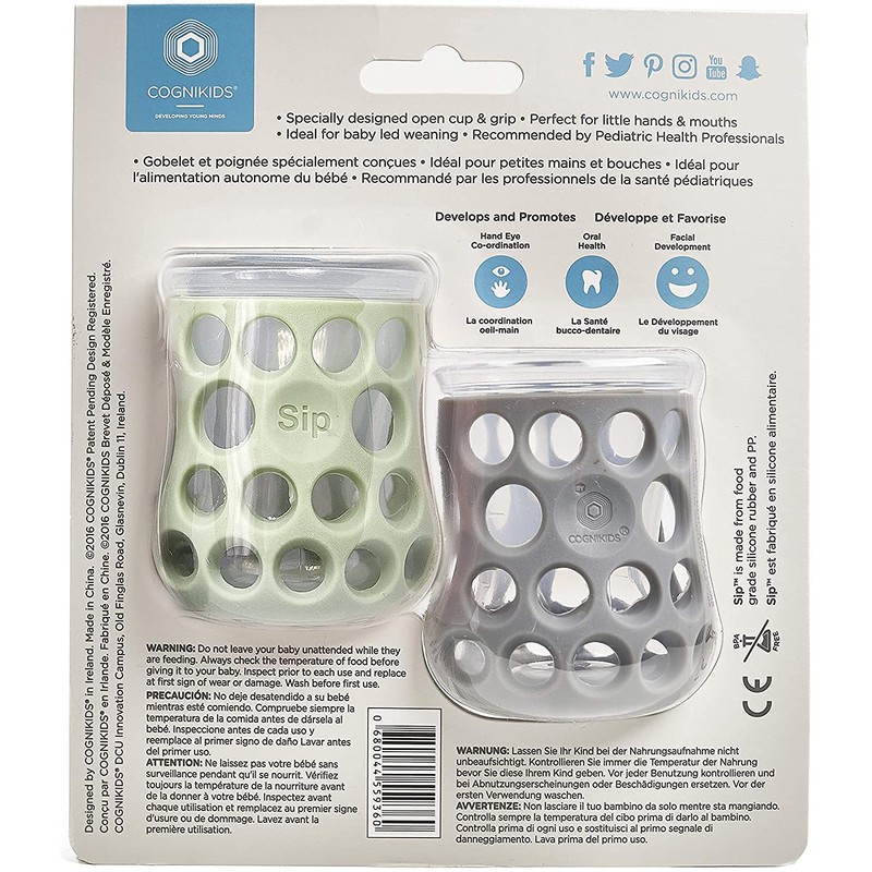 Cognikids Sip Natural Drinking Cup - Easy Grip for Small