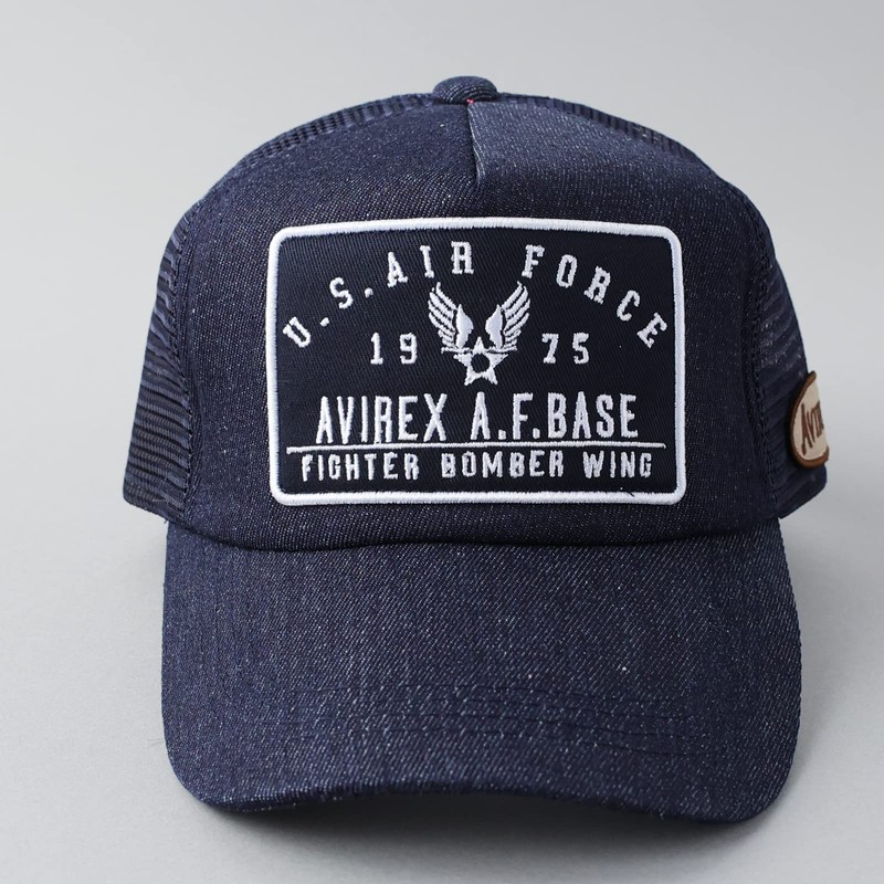 Avilex U.S Navy Military Patch 6 Panel Mesh Cap, Hat,