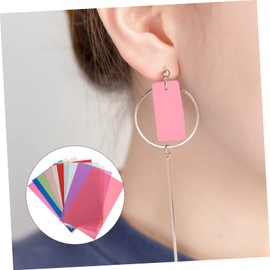 OHPHCALL 10pcs Frosted Solid Color Synthetic Leather Sheets for DIY Crafts Jewelry Making and Purses Durable Faux Leather Fabric for Creative Projects