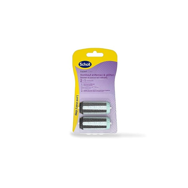 Scholl EXPERTCARE - Rullo di ricambio 2 in 1 per