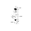 FHC J4595 Step-On Door Holder - Diecast Aluminum - Spring-Loaded