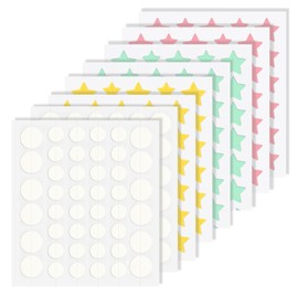 312pcs Hydrocolloid Patches, Multiple Colors Stars Pimple Patch Pimple Patches, Cute Patches in Multiple Sizes for Day and Night