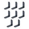 Rmdusk 8Pcs Heavy Duty Corner Braces Solid Metal 90 Degree