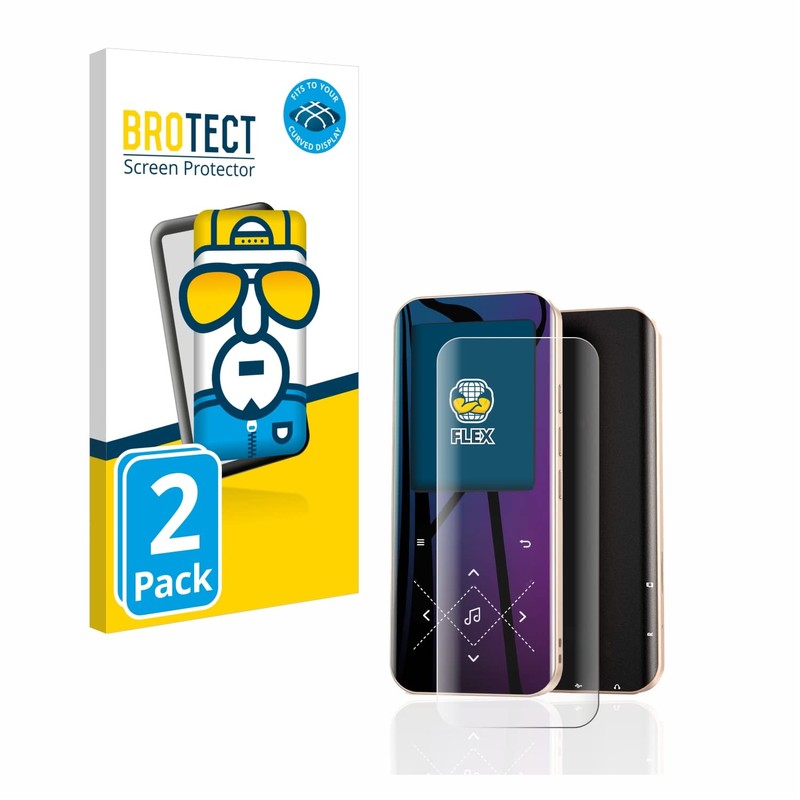BROTECT Pack of 2 Full Cover Screen Protectors for AGPtek