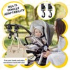Drinks Holder Pushchair Cup Holder 2-in-1 Adjustable Bottle Holder with