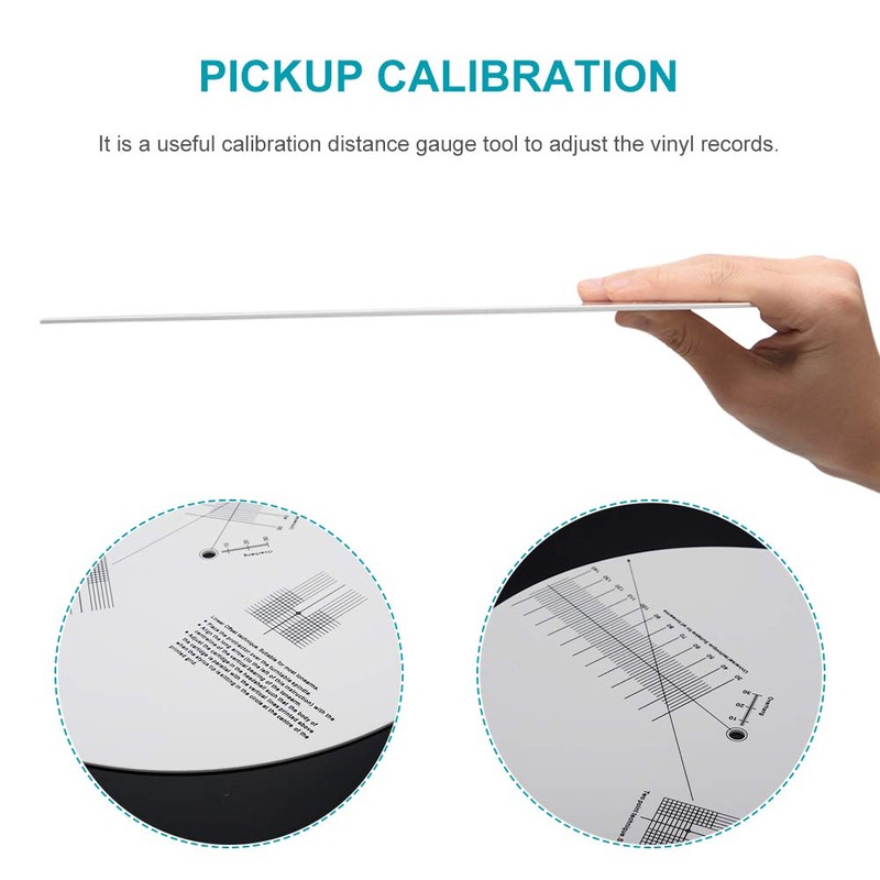 Turntable Cartridge Alignment Protractor Mat, Anti-sliding LP Vinyl Record Pickup