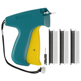 Senhoglb Micro Stitch Gun for Clothes, Quick Clothing Fixer Gun, Mini Sewing Machine Handheld, Stitchy Kit With 2 Needles, 1000 White &1000 Black Fasteners, Hemming Quick Sewing Gun For Pants, Green