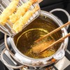 TAMUME 2.5 L Frying Pot with Stainless Steel Lid and