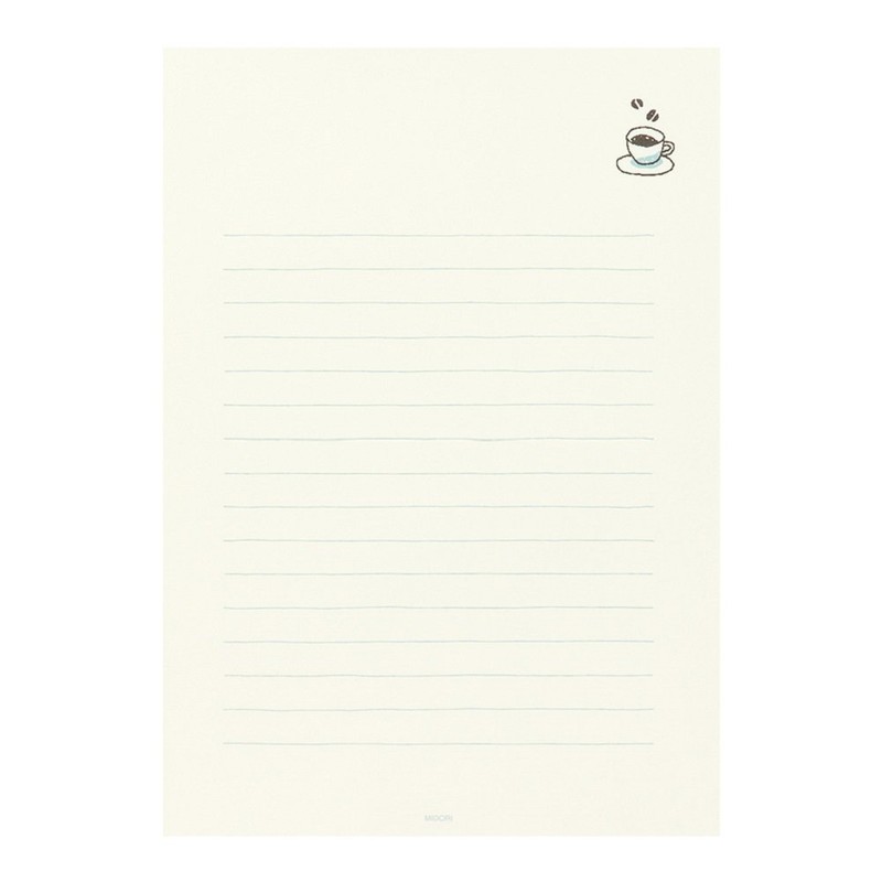 ミドリ 便箋 しあわせ クローバー柄 20463006