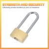 PATIKIL Solid Brass Padlocks 2", 2 Pcs Keyed Different Long