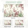 30 Pcs Retro Floral Disposable Placemats, Purple Bouquet Paper Placemats