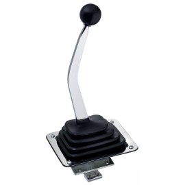 SPP Chrome 3-4 Speed Automatic Floor Shifter 11 in. Plated Solid C-4 C-6 TH350 TH400