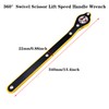 QISF 3Pcs Car Jack Wrench Set, 360° Swivel Labor-Saving Car