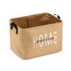 Prendi Home Set of 2 Foldable Jute Storage Baskets with