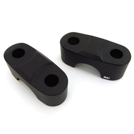 Flat Black Handlebar Clamp Set of 2 - Compatible with Honda CB160/175/200/350/360/400/450/550/750