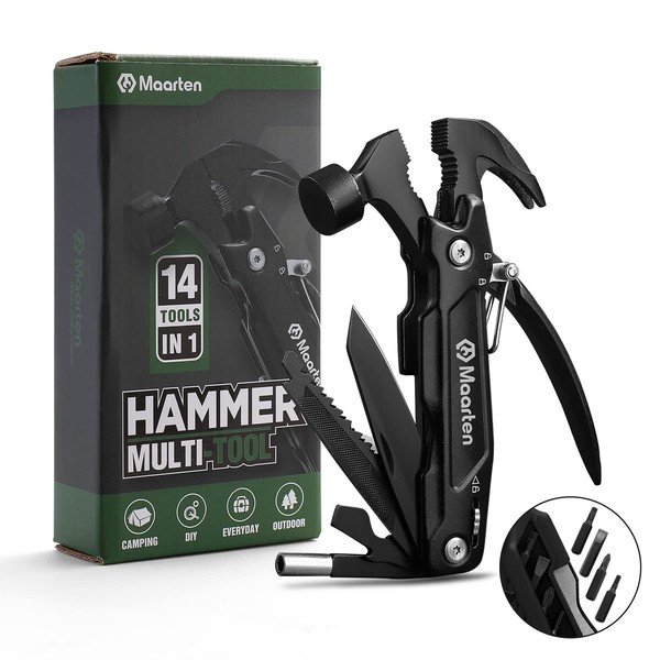 Gifts for Dad from Daughter Son Hammer Multitool Camping Accessories,