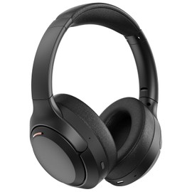 Hybrid Active Noise Cancelling Headphones, Bluetooth 5.4 Earphones, Wireless Headset, 60H Playtime, ANC Mode with 35dB Noise Reduce, Hi-Fi Audio Sound, CVC 8.0 Mic, USB-C Charge, Protein Skin Ear Cups