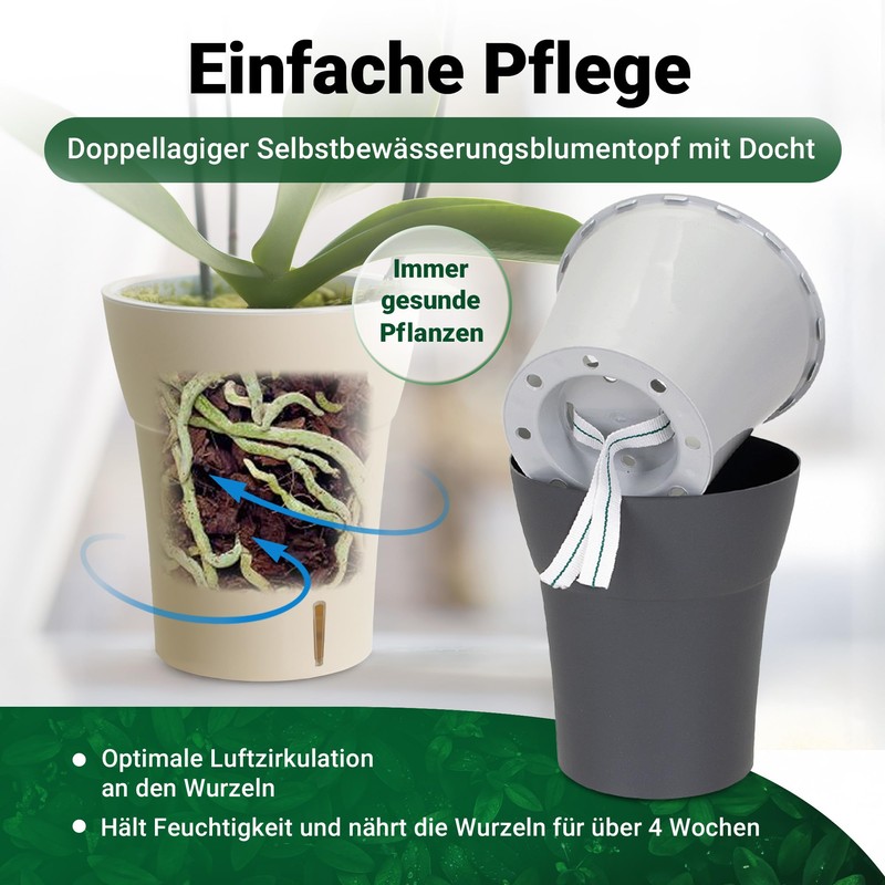 Happy Plants Orchid Pot D 14.7 cm Flower Pot with