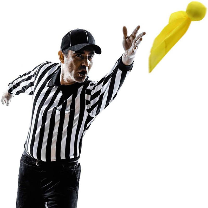 PPAPI Football Penalty Flags Bright Color Referee Flags for Football
