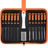 REXBETI 19Pcs Metal Needle File Set, Small Diamond Files, 12Pcs
