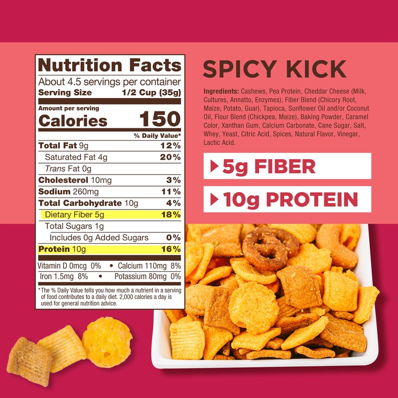 Catalina Crunch Mix Spicy Kick Protein Snack Mix | Low