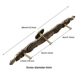 Mgoodoo 1 Piece Vintage Furniture Door Knobs Antique Bronze Kitchen Cabinet Cupboard Dresser Hole Spacing 160mm