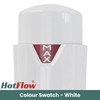 Hot Flow All-White Estuary Corner TRV Thermostatic Radiator Valve (Pair)