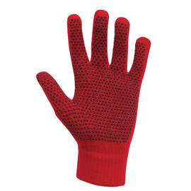 Dublin Magic Pimple Grip Riding Gloves, Red, One Size