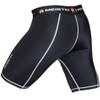 Meister Compression Rush Fight Shorts w/Cup Pocket - Black -