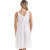 Camille Womens Ladies Classic White Embroidered Chemise Full Slip 12