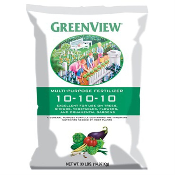 Greenview 10-10-10 General Multi Purpose Fertilizer for Trees, Shrubs, Plants,