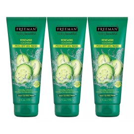 Freeman Cucumber Facial Peel-off Mask - 6 Oz (pack Of 3)