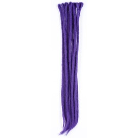 DreadLab - Synthetic Dreadlocks Crochet Extensions 10 Pack Single Ended (Purple)