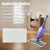 Light 'N' Easy Steam Mop Pads Replacement Reusable for S3601