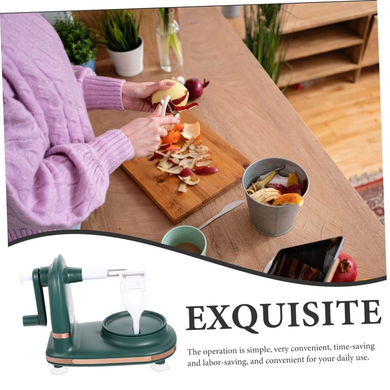 GRIRIW Hand Peeling Machine Fruit Peeler Slicer Pear Apple Easy