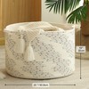 KAKAMAY Large Blanket Basket (20"x13"),Woven Baskets for storage Baby Laundry