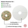 Rosettes Cover for Pipes, Heaters, Railings, Easy Assembly, Pipe Cover,