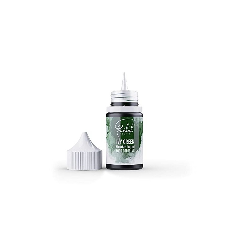 Fractal Colours FlowAir Airbrush Liquid Food Colouring 30ml Ivy Green