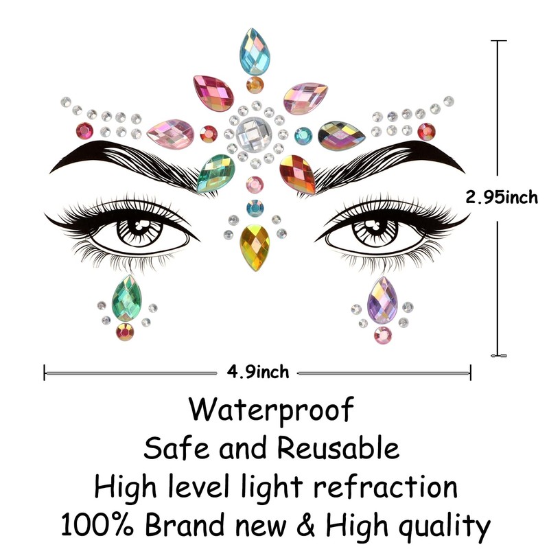 (6 Pieces) Face Gems..