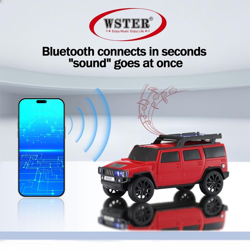 WSTER WS-696 Solar Bluetooth Replica Speaker – Portable Modern Off-Road