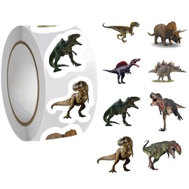 500 Pieces（8 Patterns）Dinosaur Stickers Colorful Fashion Graffiti Rolls Self Adhesive Seals for Kids Girls Boys Teens Adults for Water Bottles Laptop Suitcase for Birthday Party Supplies Decor Favors