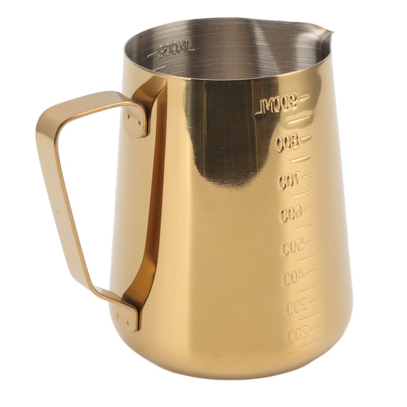 Milk Frothing Pitcher Dual Scale 304 Stainless Steel Milk Frother