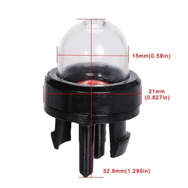 DFsucces Primary Pump, Priming Pump, Inner Diameter: Approx. 0.6 inches (15 mm), Total Length: Approx. 1.3 inches (33.5 mm), Chain Saw Replacement Parts, Lawn Mower, Repair and Replacement (Set of 10)