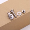 (10 Sets) 1/4"-20 x 2-3/4 Carriage Bolt with Hex Nuts
